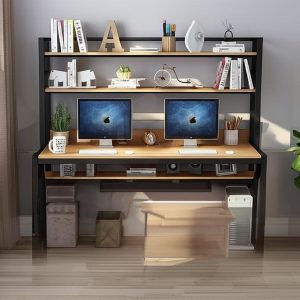 Bàn làm việc tại nhà giá sách trước BLV33