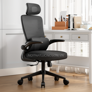 Ghế công thái học full đen G418-D