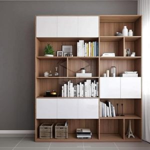 Tủ sách gỗ hiện đại KS22