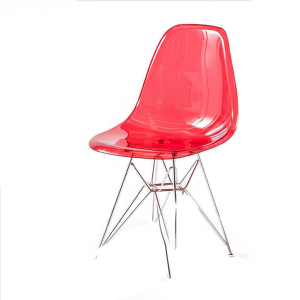 Ghế Eames trong suốt chân mạ GH29-B
