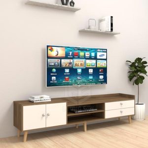 Kệ tivi 2m chân gỗ hiện đại KTV10-N