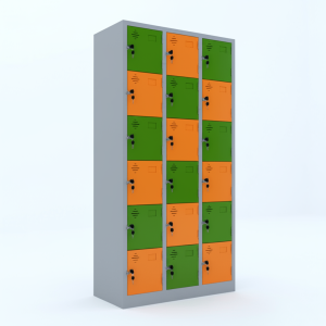 Tủ locker 18 ngăn màu sắc yêu cầu LK18A