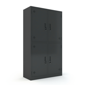 Tủ sắt 4 cánh K4 màu đen-TS17D
